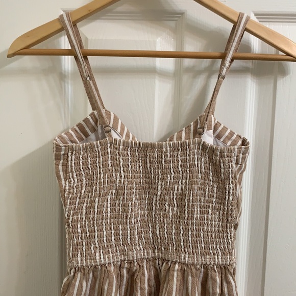 Abercrombie Striped Linen Jumpsuit - Small - Picture 3 of 9